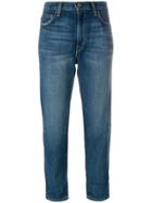 Current/elliott Slouchy Carrot Cropped Jeans - Blue