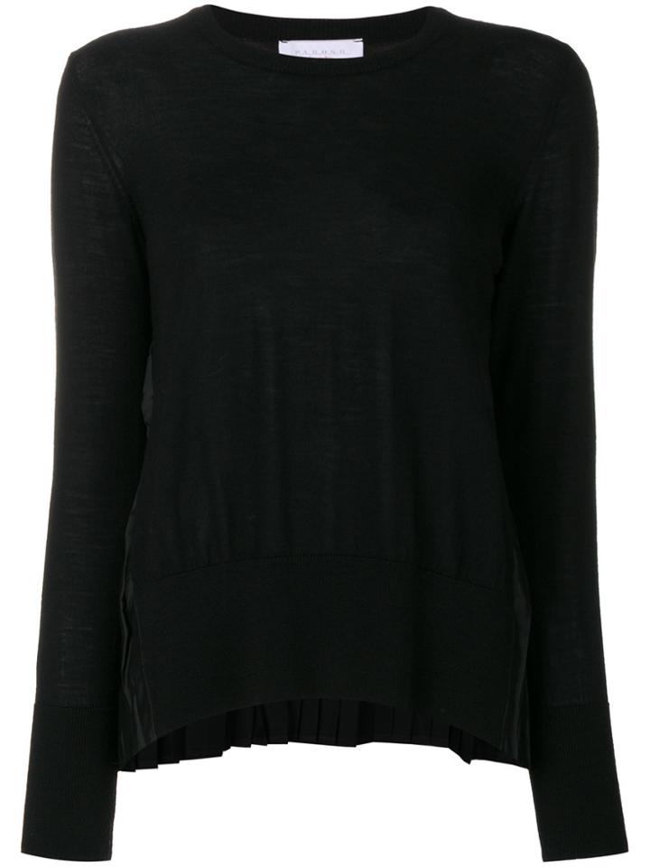 P.a.r.o.s.h. Pleat Detail Sweater - Black