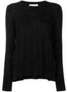 P.a.r.o.s.h. Pleat Detail Sweater - Black