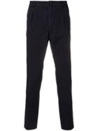 Department 5 Front Pleat Cropped Trousers - Blue
