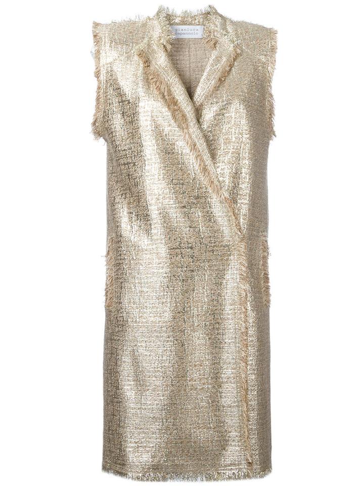 Gianluca Capannolo Longline Waistcoat, Women's, Size: 42, Grey, Cotton/acrylic/polyester/nylon