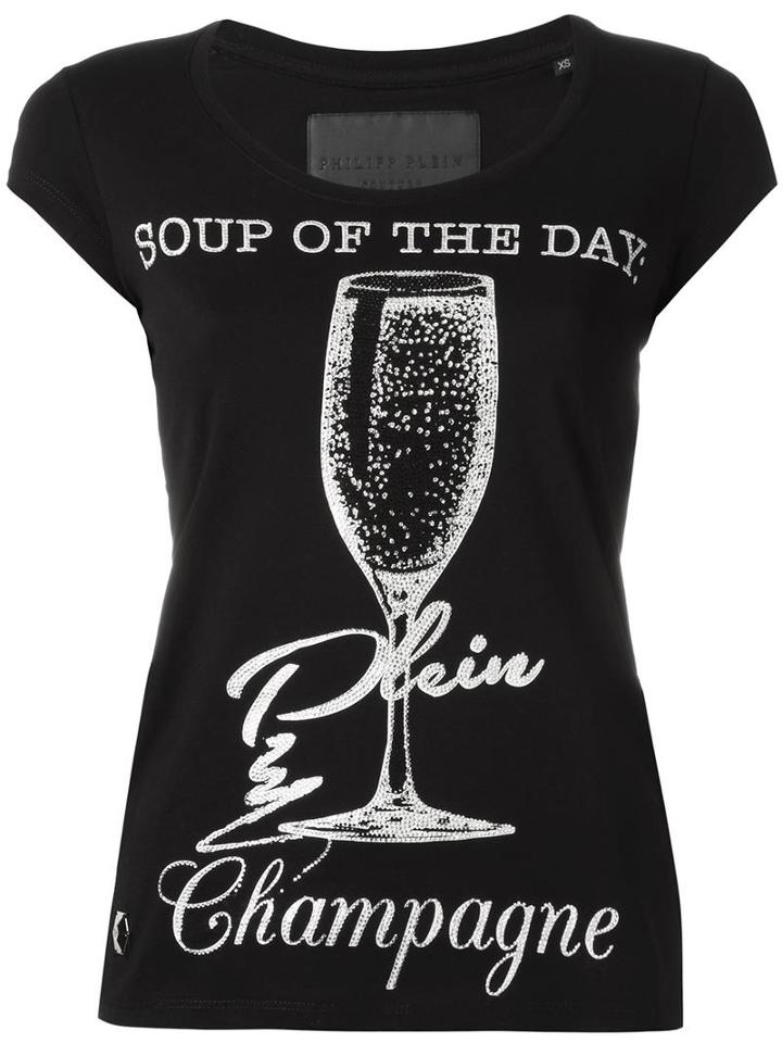 Philipp Plein 'dysart' T-shirt, Women's, Size: Small, Black, Cotton