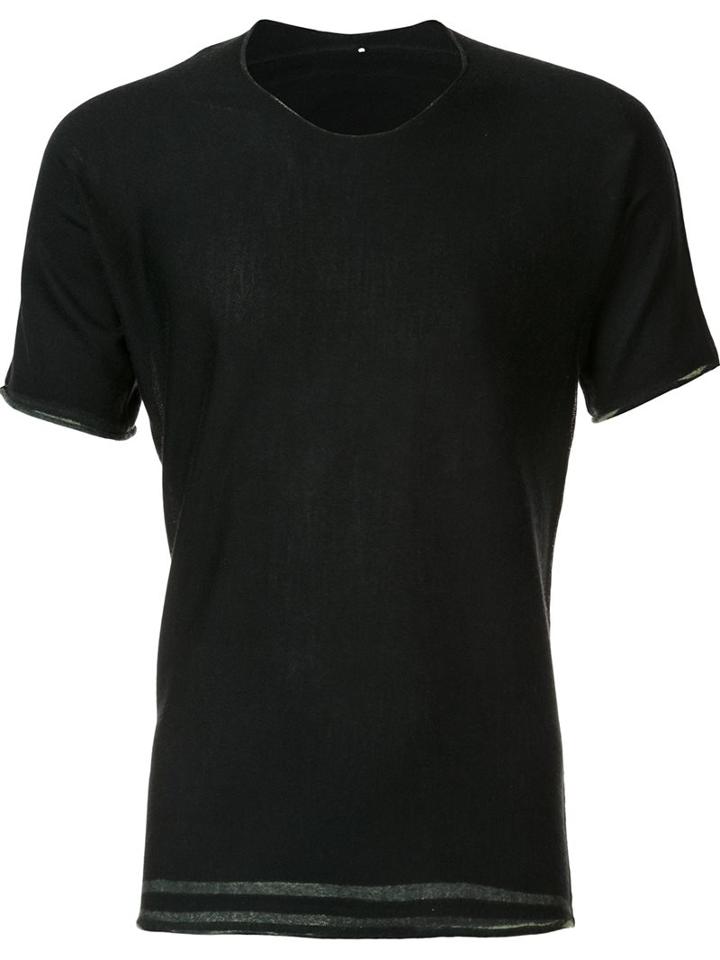 Label Under Construction Hem Detail T-shirt