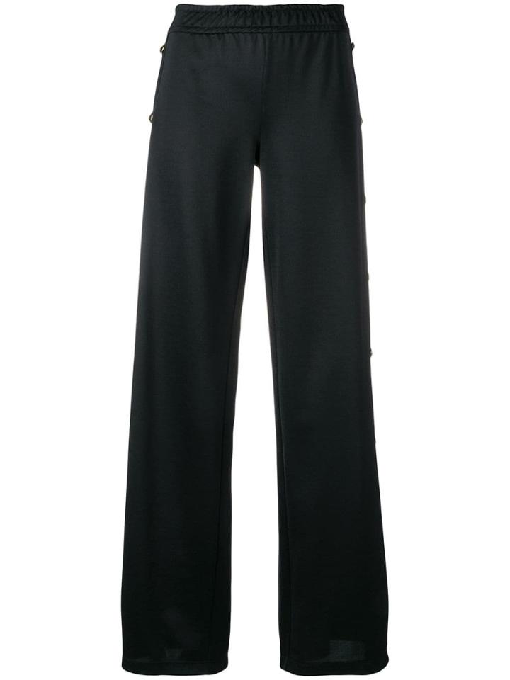 Versus Side Buttoned Track Pants - Black