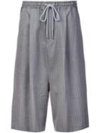 Mihara Yasuhiro Drawstring Pinstripe Shorts