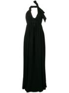 No21 Long Halterneck Dress - Black