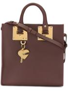 Sophie Hulme Small 'albion' Square Tote - Pink & Purple