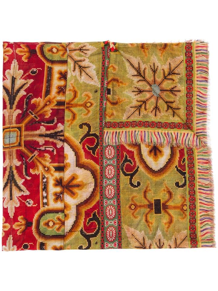 Pierre-louis Mascia Tapestry Print Scarf - Yellow