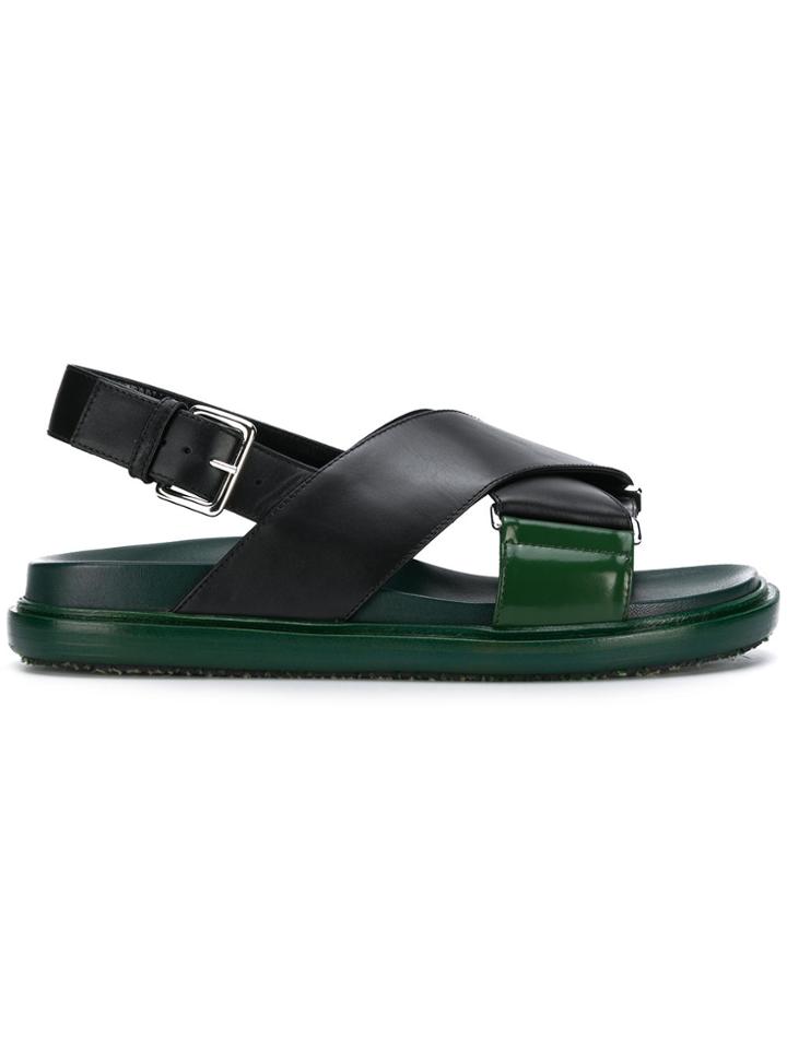 Marni Colour-block Sandals - Black