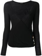 Balmain Crossover Knit - Black