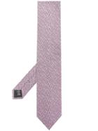 Ermenegildo Zegna Embroidered Woven Tie - Pink