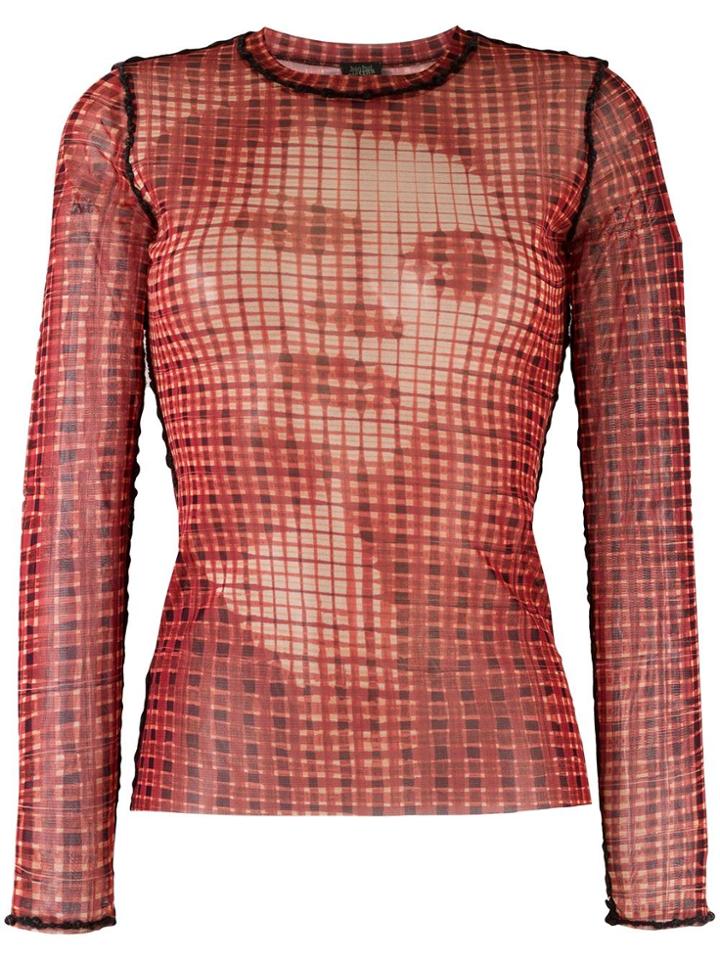 Jean Paul Gaultier Vintage Long Sleeved Face Top - Yellow & Orange