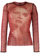 Jean Paul Gaultier Vintage Long Sleeved Face Top - Yellow & Orange