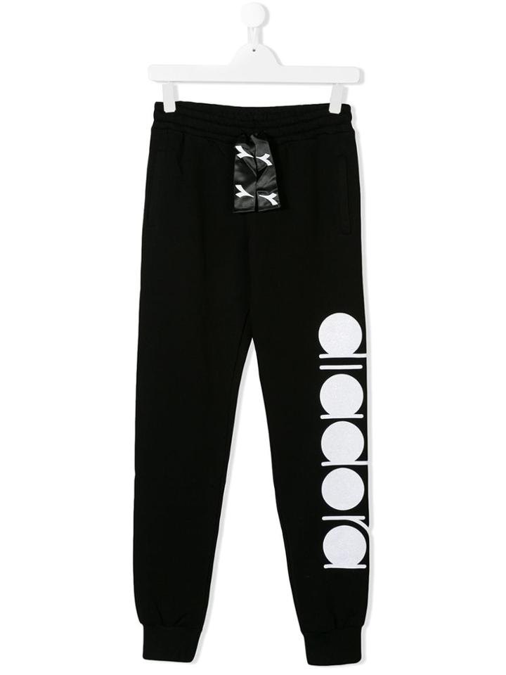 Diadora Junior Logo Track Trousers - Black