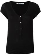 T By Alexander Wang Scoop Neck T-shirt, Women's, Size: Small, Rayon