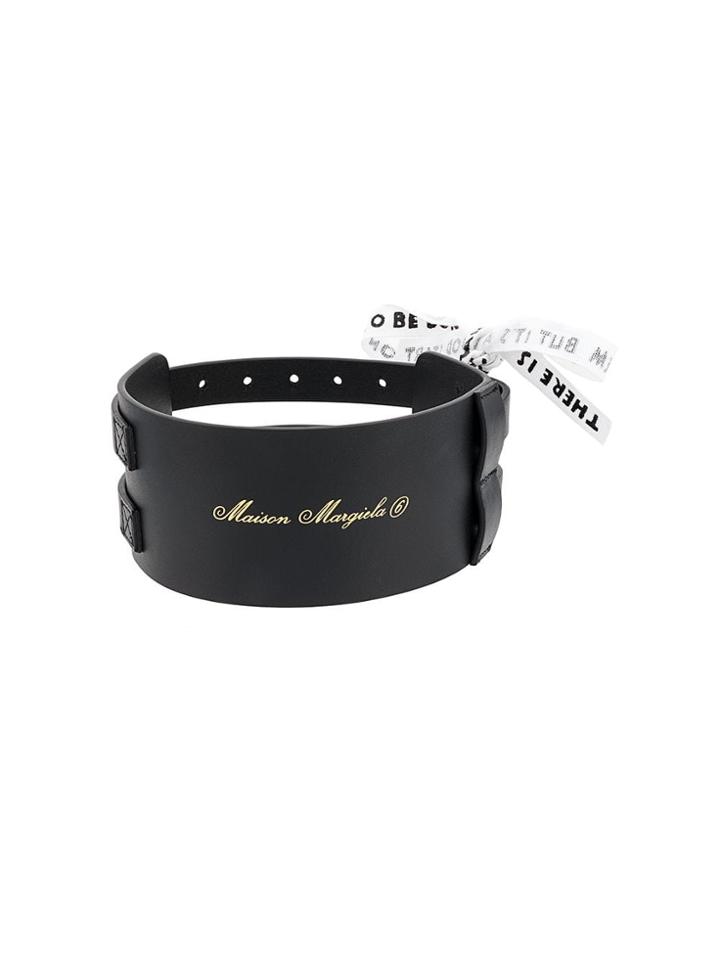 Mm6 Maison Margiela Logo Chocker - Black