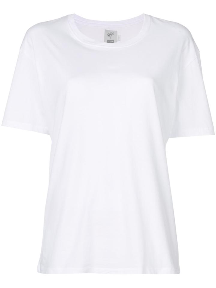 Closed Half Sleeve T-shirt - White