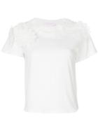 See By Chloé Flower Embellished T-shirt - White