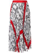 Msgm All-over Print Skirt - White