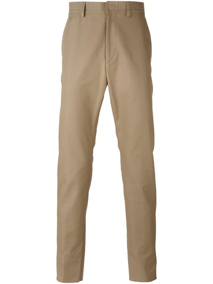 Valentino Straight Leg Trousers, Men's, Size: 46, Nude/neutrals, Cotton/polyamide