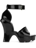 Louis Vuitton Vintage Chunky Heel Sandals, Women's, Size: 39.5, Black