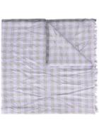 Brioni Wrinkled Brioni Scarf, Pink/purple, Silk