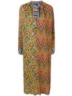 Duro Olowu Contrasting Panel Kimono Style Dress - Yellow & Orange