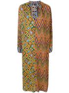 Duro Olowu Contrasting Panel Kimono Style Dress - Yellow & Orange