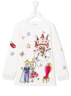 Dolce & Gabbana Kids 'wonderland' Sweatshirt, Girl's, Size: 12 Yrs, White