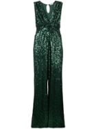 P.a.r.o.s.h. V-neck Sequin Dress - Green