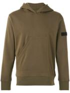 Halo - Half Pocket Hoodie - Men - Cotton/polyester - S, Green, Cotton/polyester