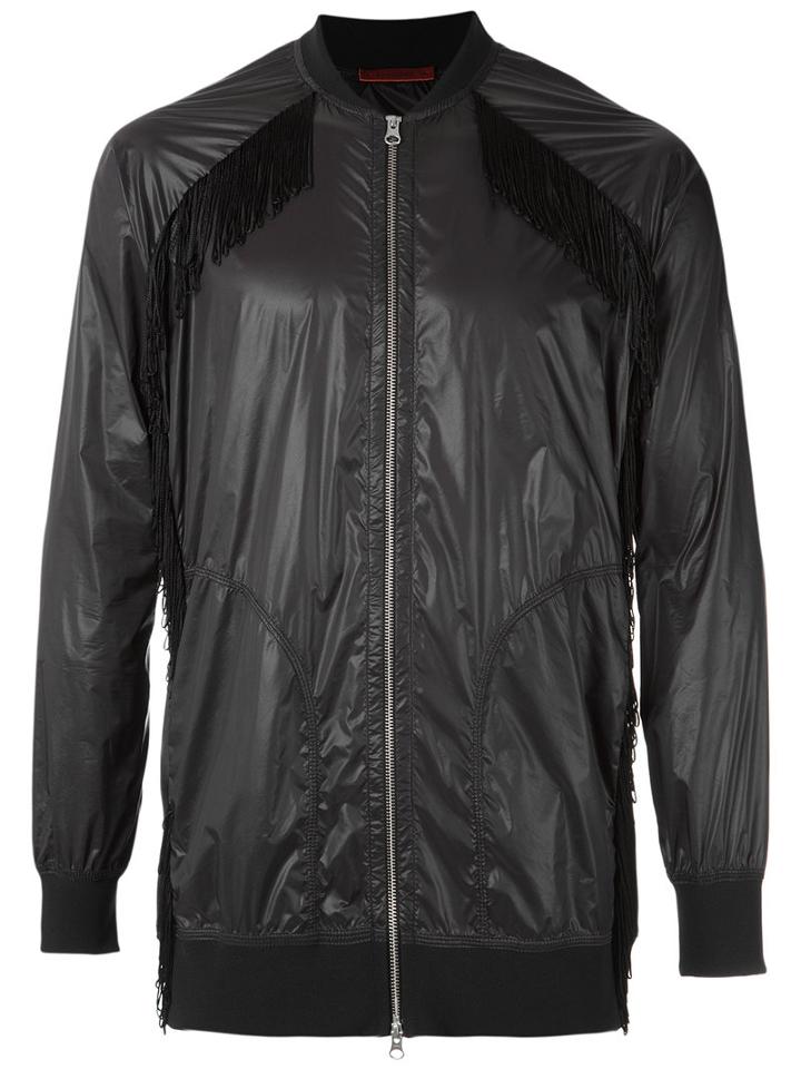 À La Garçonne - Fringed Bomber Jacket - Men - Polyamide - M, Black, Polyamide
