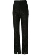 16arlington Textured High-waist Trousers - Black
