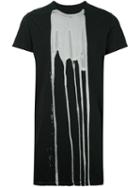Rick Owens Drkshdw Ink Spill Print T-shirt, Men's, Size: Medium, Black, Cotton