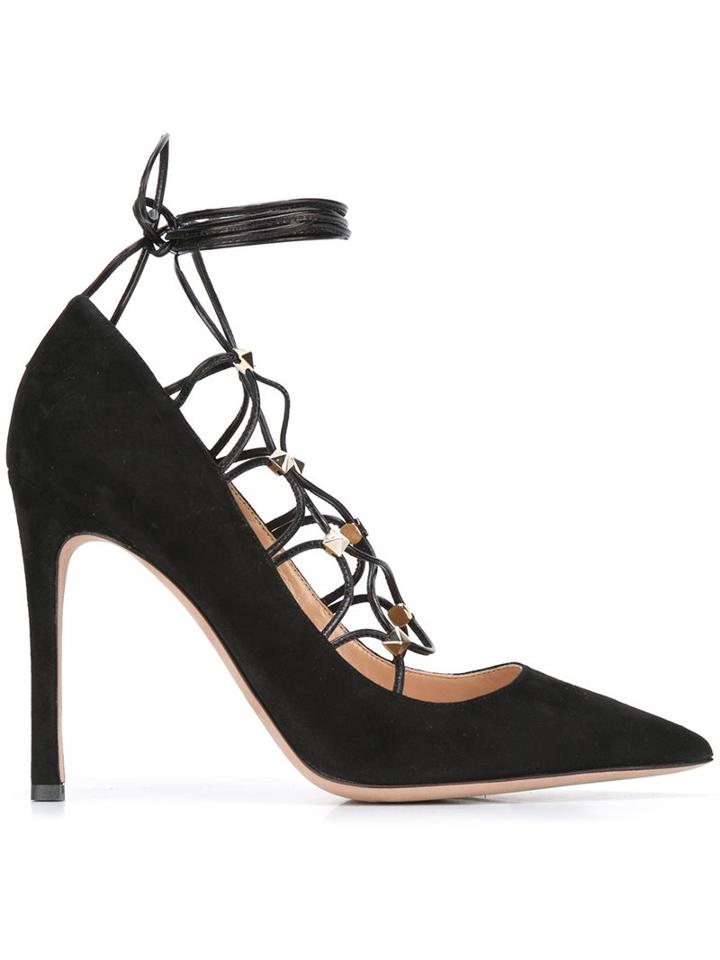 Valentino 'rockstud' Lace-up Pumps