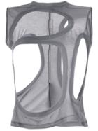 Rick Owens Distressed Sleeveless Top - Grey