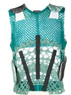Craig Green Crocheted Mesh Tank Top - Blue
