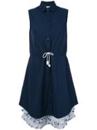 Jimi Roos Sleeveless Shirt Dress - Blue