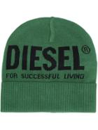 Diesel Bi-coloured Beanie - Green