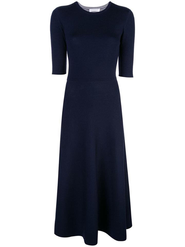 Gabriela Hearst Flared Dress - Blue
