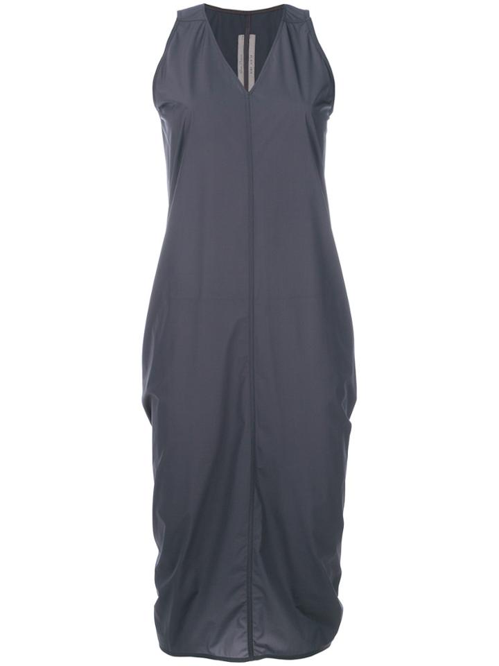Rick Owens V-neck Pencil Dress - Grey