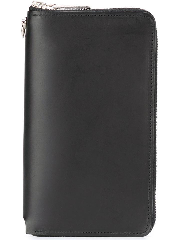 Yohji Yamamoto Silver-tone Zipped Wallet