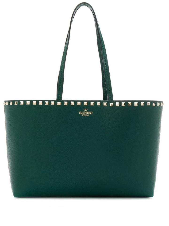 Valentino Small Valentino Garavani Rockstud Tote - Green