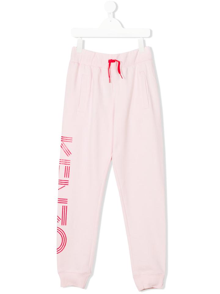 Kenzo Kids Logo Tracksuit Bottoms - Pink & Purple