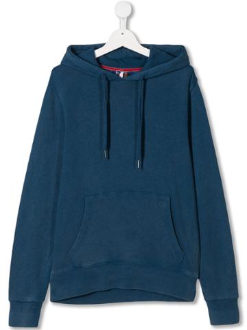 Sun 68 Kids Teen Kangaroo Pocket Hoodie - Blue