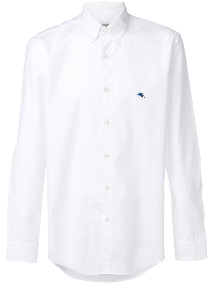 Etro Tonal Embroidered Pattern Shirt - White
