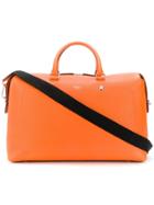 Mulberry City Weekender Heavy Grain Luggage Bag - Orange