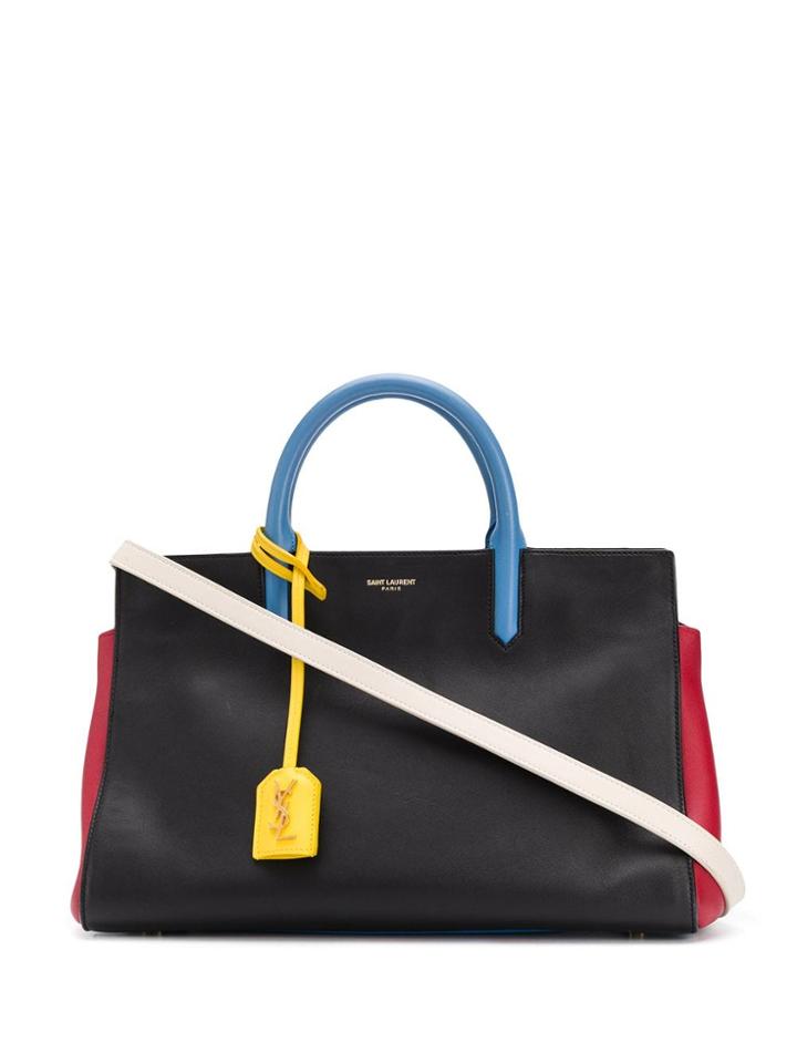 Yves Saint Laurent Vintage 2010's Colour-block Bag - Black