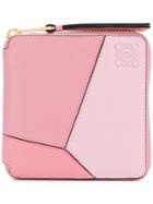 Loewe Puzzle Square Wallet - Pink & Purple