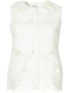Bambah Mist Sleeveless Blouse - White